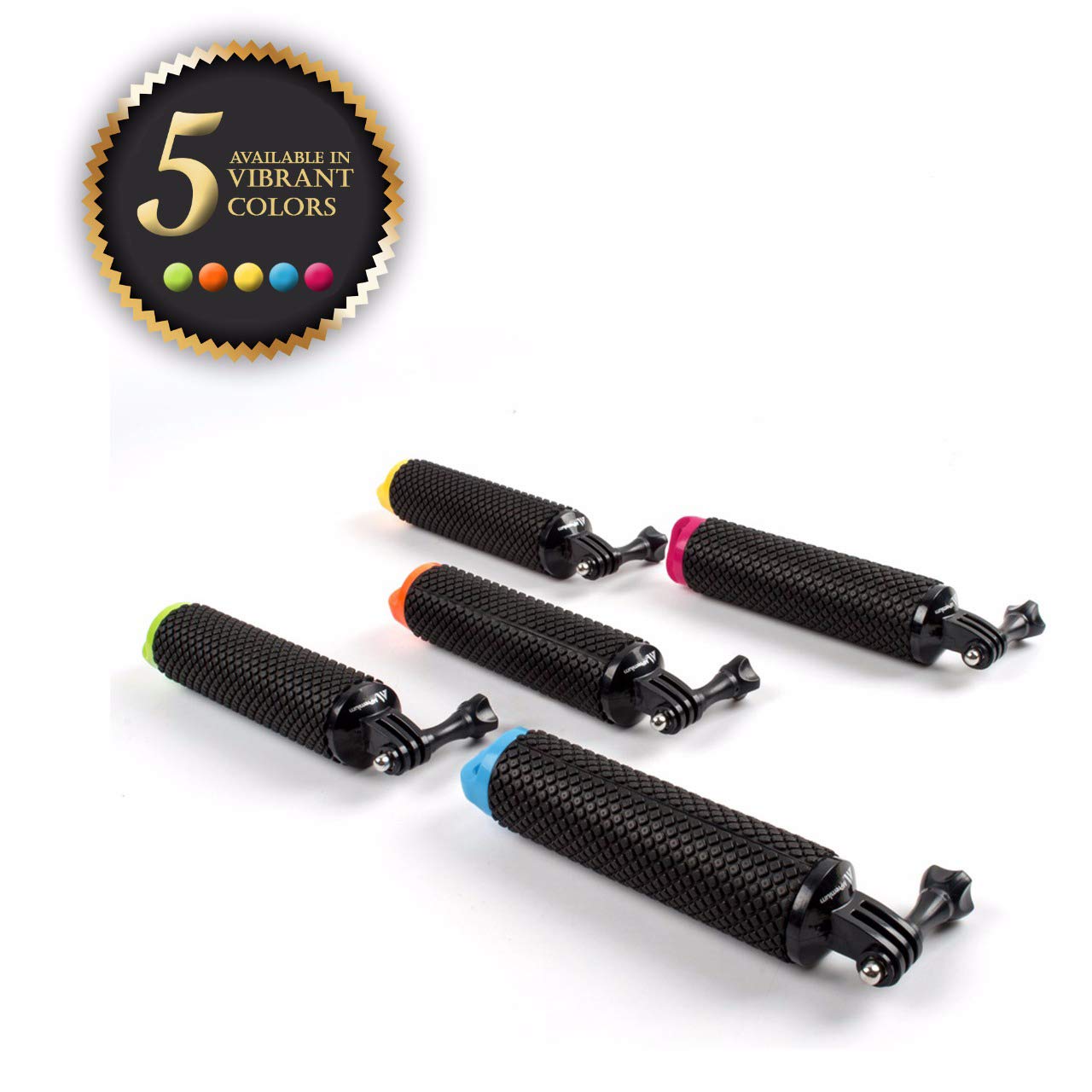 Waterproof Floating Hand Grip Compatible With Gopro Hero 12 11 10 9 8 7 6 5 4 3+ 2 1 Session Black Silver Handler & Handle Mount Accessories Kit For Water Sport And Action Cameras (Rose Red)